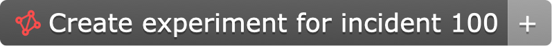 Tag badge when no experiment with the chosen tag exists